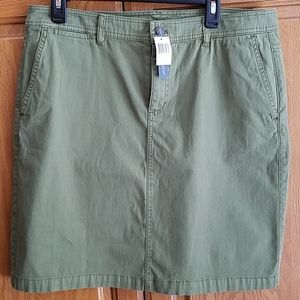 Pendleton Olive Green khaki skirt NWT